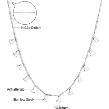 Náhrdelník Stylový náhrdelník ve stříbrné barvě - 463s