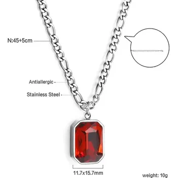 Náhrdelník Náhrdelník s barevným krystalem - B43ES