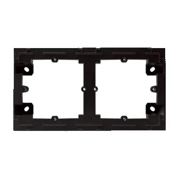 Elektroinstalační krabice HAGER Krabice Lumina WL5823 nástěnná montáž 2n černá mat WL5823