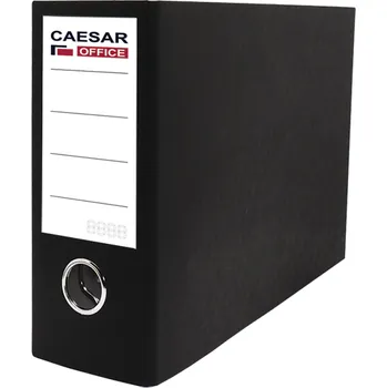 Caesar Pákový pořadač A5 80 mm Senator Office na šířku prešpán černý