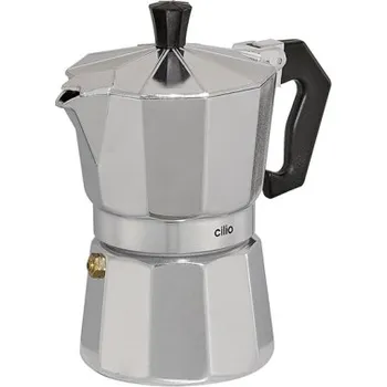 Moka konvice Kávovar espressa Classico Moka express 3 šálky 150 ml - Cilio (Vařič pressa alu 3 šálky - Cilio)