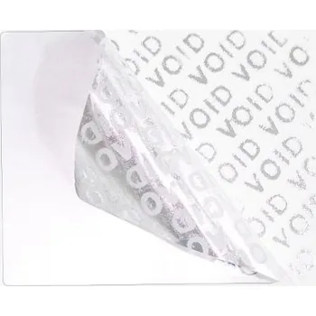Speciální papír Samolepící etikety 50mm x 20mm, stříbrný VOID, bezpečnostní, 1000 et/kot. (cena za 1000 ks)