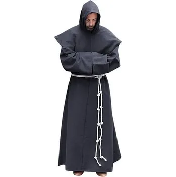 Karnevalový kostým Burgschneider Mnišská kutna Benediktus - černá, velikost S/M