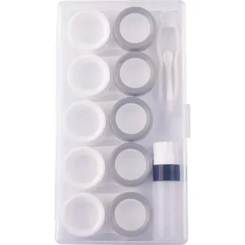Kontaktní čočky Cestovní pouzdro na kontaktní čočky | 5 párů - bílá šedá