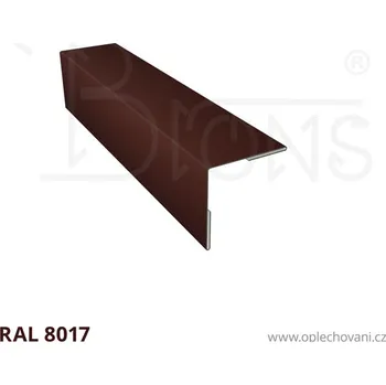 Střešní lemovaní Roh vnější vyztužený rš 120 hnědá