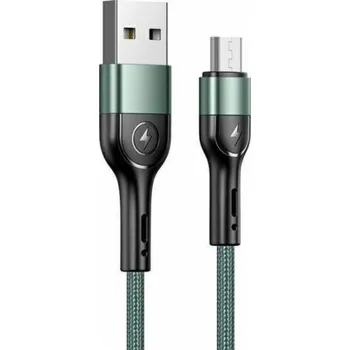 Datový kabel Usams USB-A - microUSB USB kabel 1 m Zelený (6958444913001)