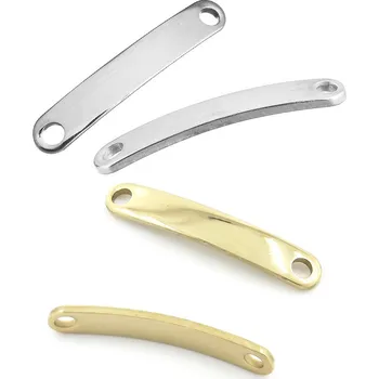 Materiál na výrobu šperku Náramkový nerez konektor 30x5mm - 1ks - Nerez RL