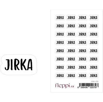 samolepka Fleppi Samolepky se jmény - Jirka