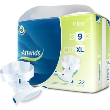 Inkontinenční kalhotky Attends Slips Flex Super 9 inkontinenční zalepovací kalhotky XL 22 ks
