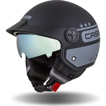 Helma na motorku Přilba Handy Plus Chief, CASSIDA (šedá matná/černá) 2026 S