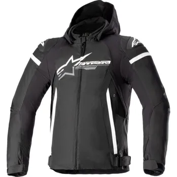 Moto bunda Bunda ZACA WATERPROOF, ALPINESTARS (černá/bílá) 2026 4XL