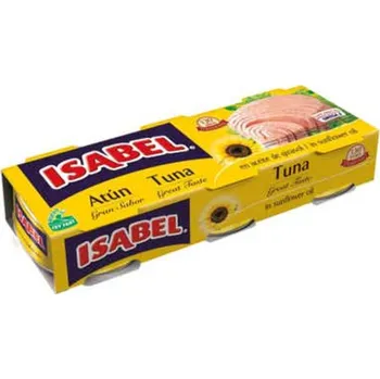 konzervovaná ryba Isabel Tuňák ve slunečnicovém oleji 3 x 80g 3x80 g