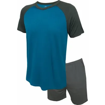 Pánské pyžamo Pánské funkční pyžamo, krátké JOREM 981 modrošedá 3XL