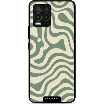 Pouzdro na mobilní telefon Lesklý kryt Mobiwear Glossy - Realme 8 Pro - GA57G Zelené a béžové zkrouceniny (Prémiové lesklé pouzdro, obal, kryt Mobiwear Glossy na mobil Realme 8 Pro - GA57G Zelené a béžové zkrouceniny, materiál Plast + TPU silikon - krytí po všech stranách,)