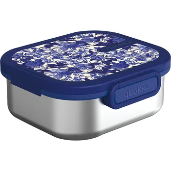 Svačinový box Quokka Nerezový box na jídlo Kai Blue Blossom