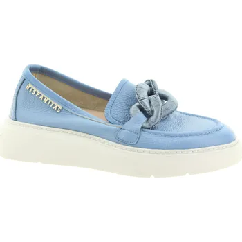 Dámské mokasíny HISPANITAS Dámské modré kožené mokasíny HV243411-AZURE-245 Velikost 37