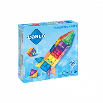 ostatní stavebnice COBLO - Magnetická stavebnice 35 dílů - Classic