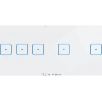 vypínač TECH STEROWNIKI Bezdrátový pětipólový spínač bílý WSS-32 Tech Controls