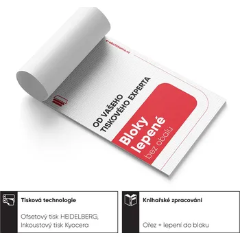 Blok Lepené bloky (bez obalu) A5 (148 x 210 mm) 20 listů v bloku