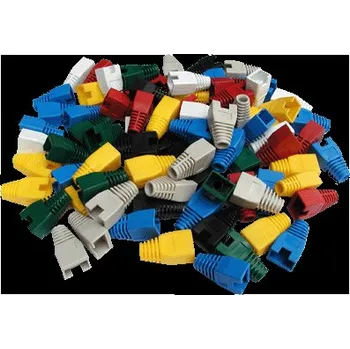 Rozvaděč OEM Ochrana RJ45 s výřezem ŠEDÁ,větší kab.otvor(100ks)