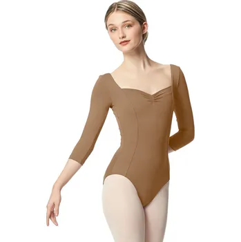 Body Lulli,Trikot princesového střihu LUB339, světlá hnědá XS