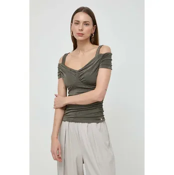 Dámská halenka Halenka Guess EMILY dámská, zelená barva, hladká, W4GP17 KBEM0 W4GP17.KBEM0 78X, vel. S