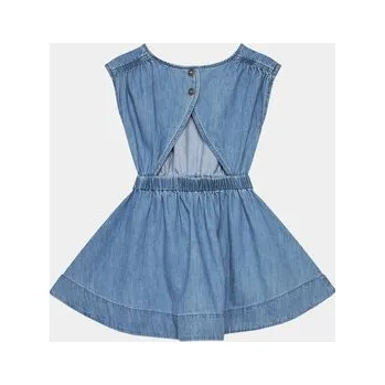 Dámské oblečení United Colors Of Benetton Džínové šaty 4AD6CV029 Modrá Relaxed Fit 160