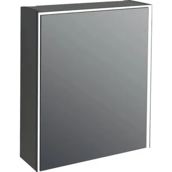 Koupelnový nábytek Zrcadlová skříňka s osvětlením Jungborn QUATTRO / SEDICI / NOVE 60 x 20 x 70 cm černá matná