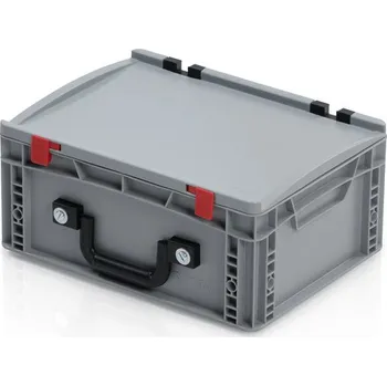 Přepravka na jídlo Přepravka EURO s víkem 40x30x18,5 - 1 madlo na dlouhé straně