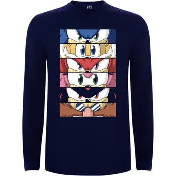Chlapecké tričko Tričko s dlouhým rukávem Ježek Sonic Barva: Námořnická modrá/Navy, Velikost: XL