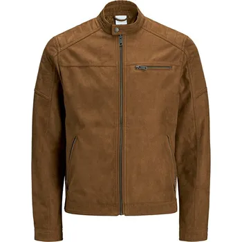 Pánská casual bunda JACK & JONES Jjerocky 12147218 Cognac