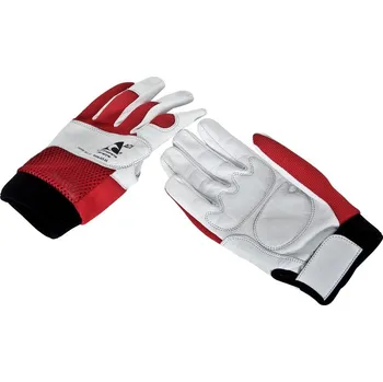 Moto rukavice Pracovní rukavice ACI červenobílé Velikost: L