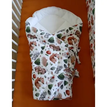 Zavinovačka Rychlozavinovačka zvířátka podzim - 95x95 cm, suchý zip