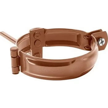 okap Objímka 100 mm s hrotem 200 mm, pozink RAL 8004 měděnohnědá KJG