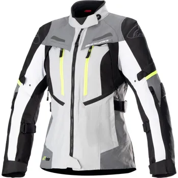 Moto bunda Bunda STELLA BOGOTA PRO DRYSTAR, ALPINESTARS, dámská (šedá/tmavě šedá/černá/žlutá fluo) 2026 2XL