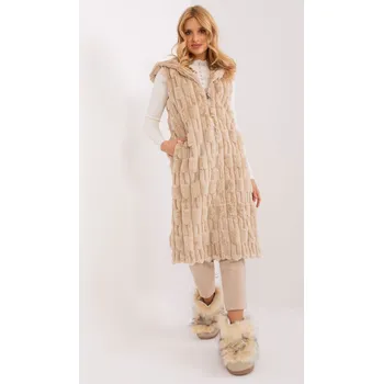 Dámská vesta Zimní elegantní kožešinová dámská vesta AT, S/M i240_190865_2:S/M