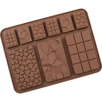 Formička Cakesicq Silikonová forma na mini čokolády hnědá