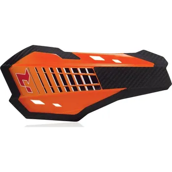 Chránič ruky pro motocykl Kryty páček HP2, RTECH (k oranžové, vč. montážní sady)
