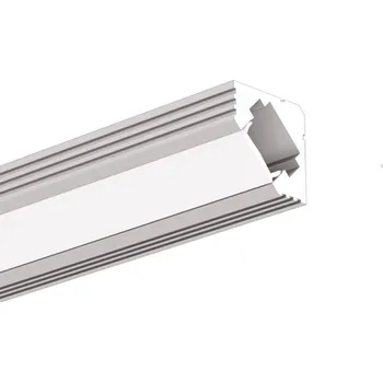 LED páska Ledshopik LED profil rohový KLUS 45-ALU - LED profil 45-ALU - 1m