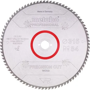 Pilový kotouč Pilový kotouč "precision cut wood - professional", 315x2,4/1,8x30, Z84 WZ 5° neg. [628225000]