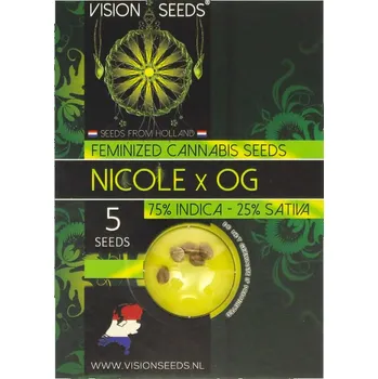 Semeno Nicole x OG – feminizovaná semena | Vision Seeds Feminized (Ks): 3