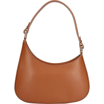 Kabelka Menší dámská kožená kabelka Italia Renata - koňak