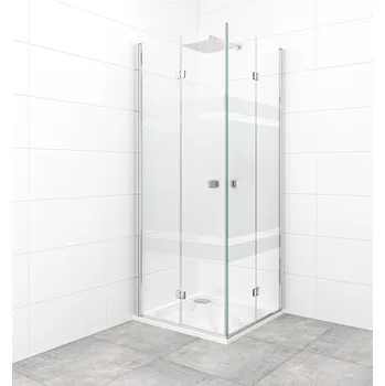 Sprch.dveře skládací 80 CR +vanička SATBKSK8080S