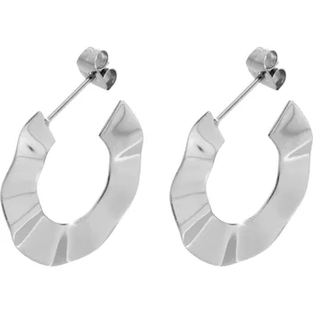 Módní doplněk JSB bijoux s.r.o. Ocelové náušnice vlnité kreole bez krystalů