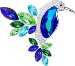 Preciosa Bižuterní brož Flying Gem by Veronika, kolibřík s českým křišťálem Preciosa