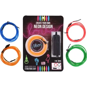 LED osvětlení LED neonová páska na tvoření, 3 metry, mix barev
