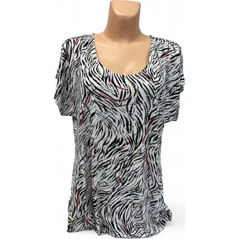 Dámská tunika Top bílá halenka FILMO, Barva Bílá, Velikost XXL50, Materiál 96% Viskoza 4% Lycra