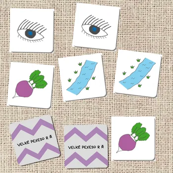 Pexeso Oskola Velké pexeso - výslovnost hlásek R Ř