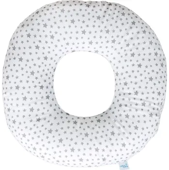 Polštář Poporodní sedací polštář - kruh po porodu s odlehčovacím otvorem - hvězdičky na bílé