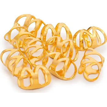 Ozdoba do vlasů Spirála 10ks zlatá